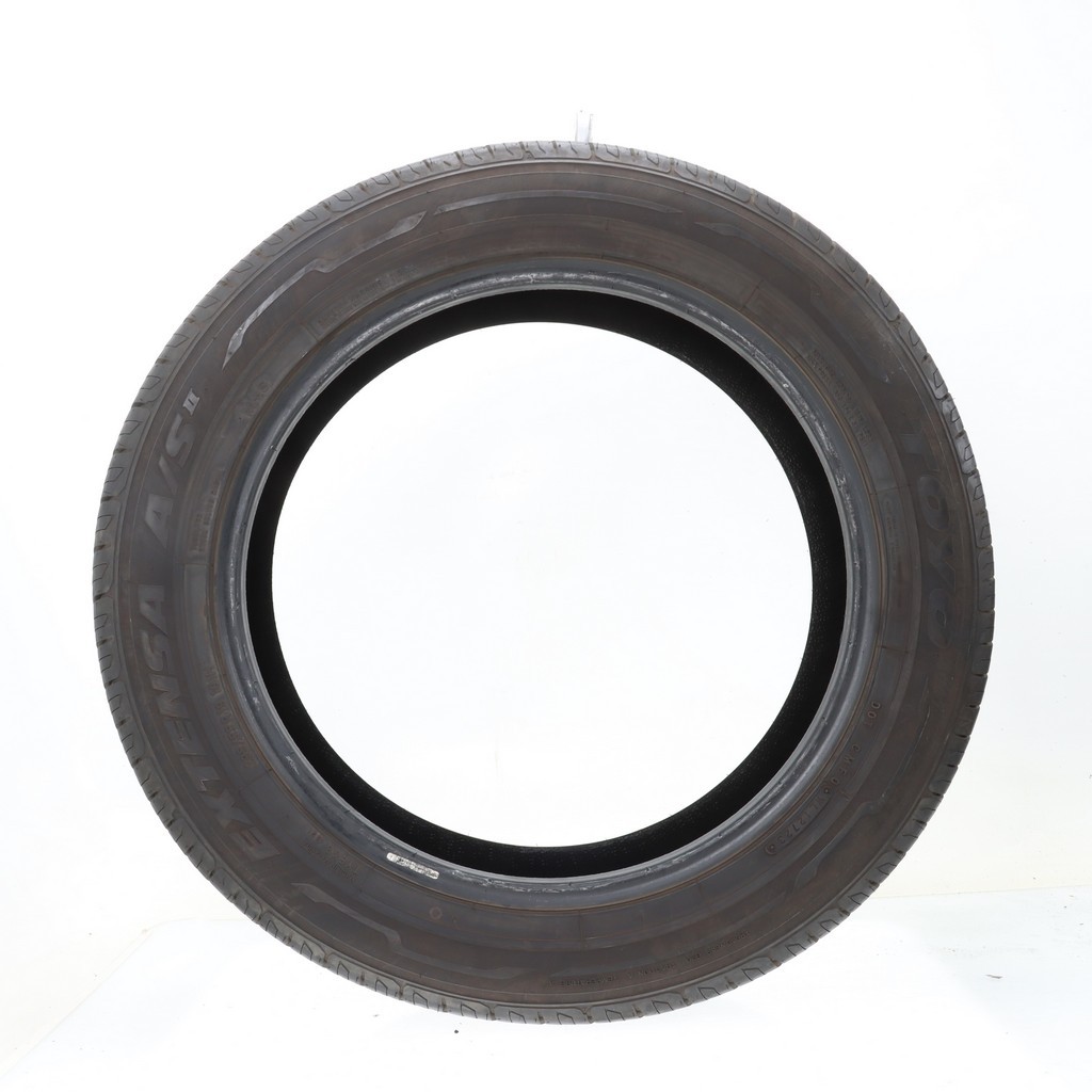 Set of (4) Used 235/55R19 Toyo Extensa A/S II 101H – 9.5-11/32