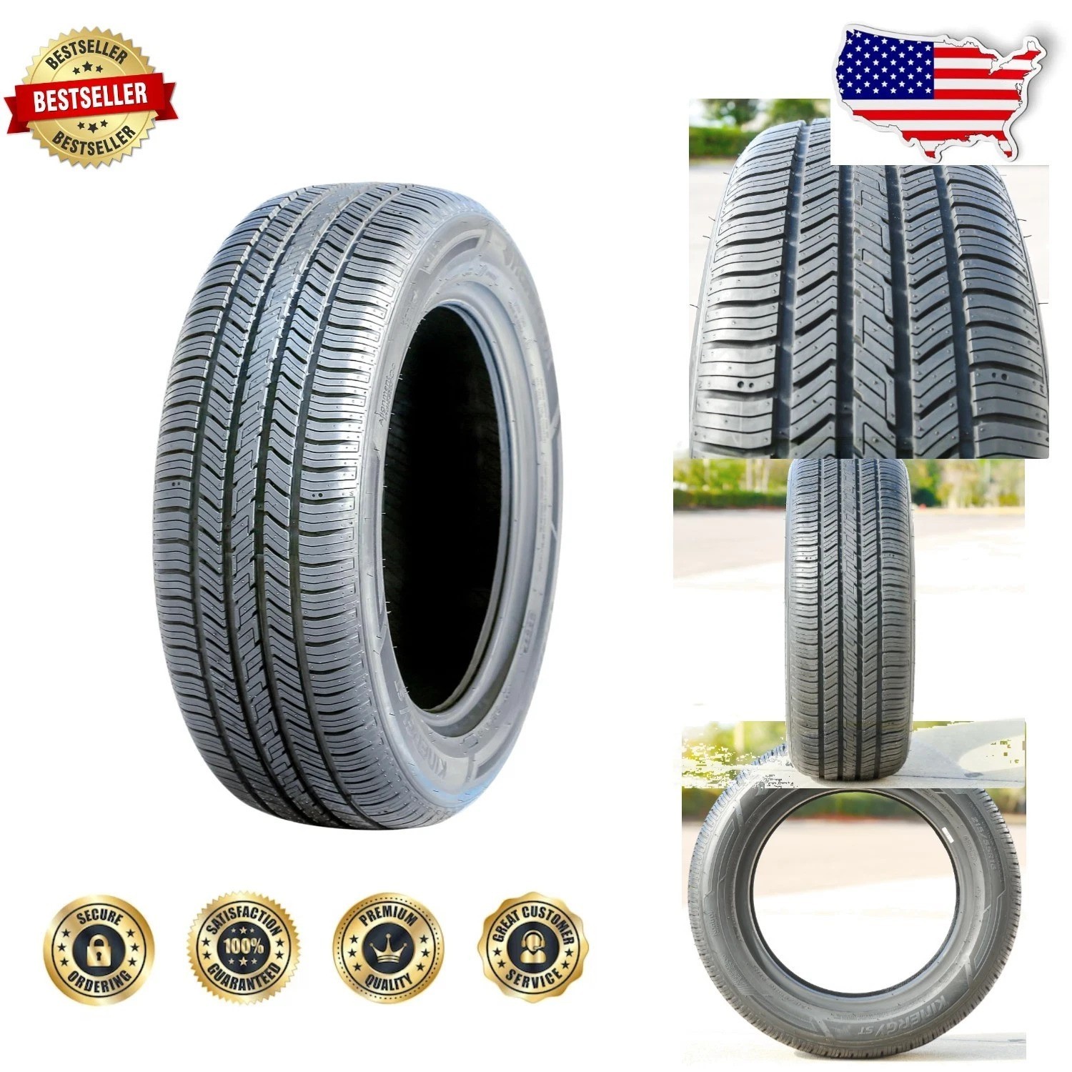 Kinergy ST H735 215/55R16 97H XL – Durable All-Season Radial Tire