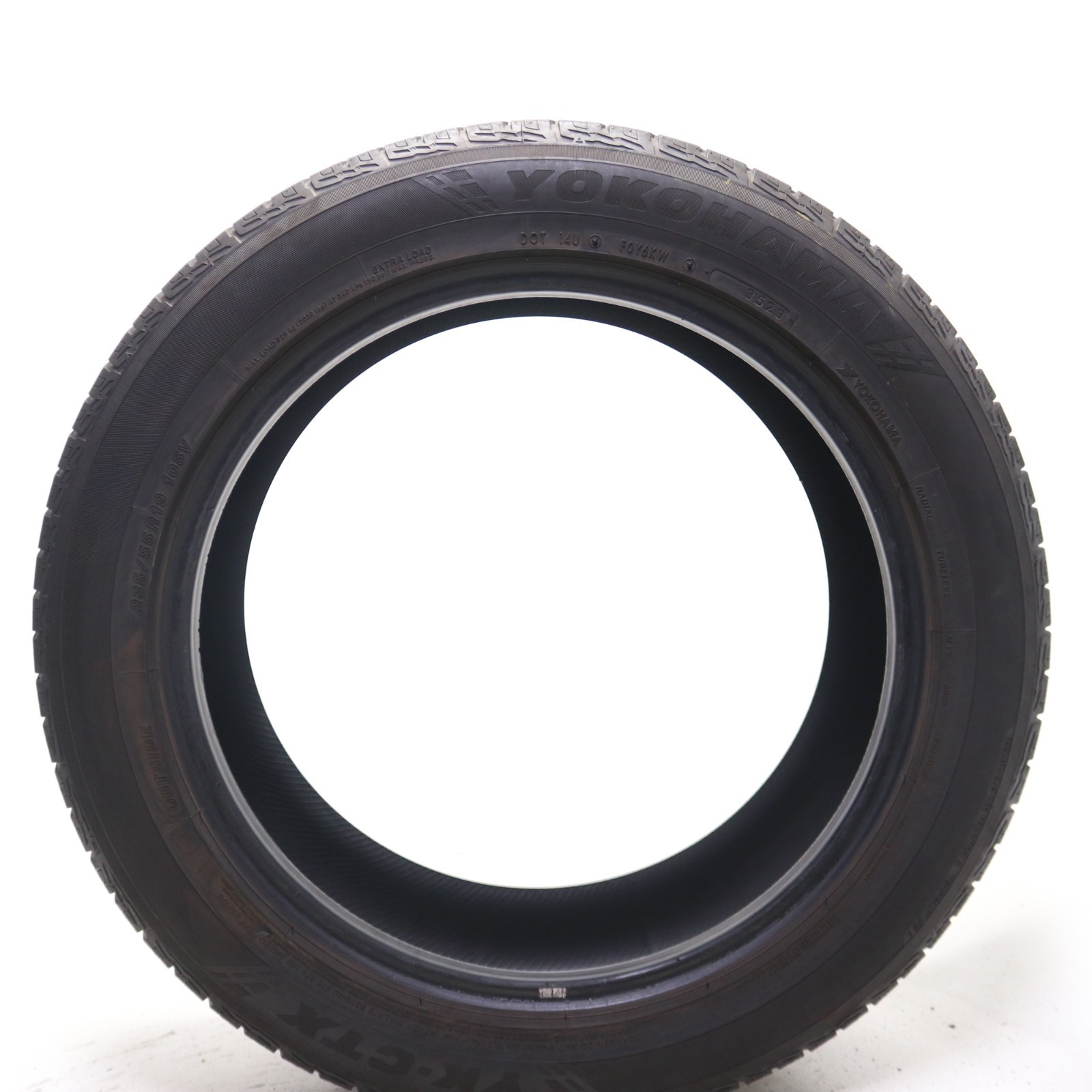 Set of 2 Used 235/55R19 Yokohama YK-CTX – 105V – 6.5-7/32 No Repairs