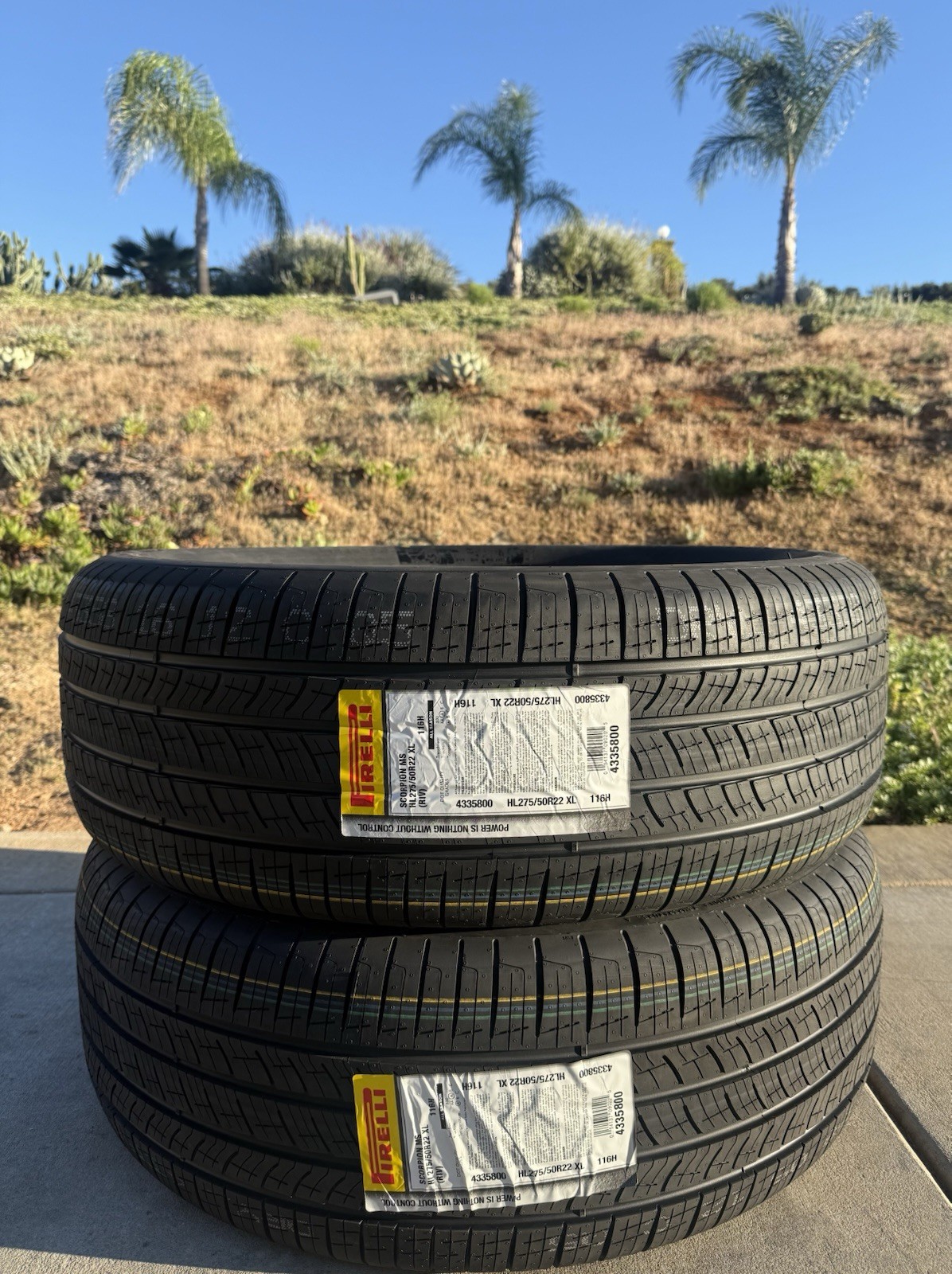 TWO BRAND NEW HL275/50R22 116H Pirelli Scorpion MS ELECT RIV Rivian R1S / R1T