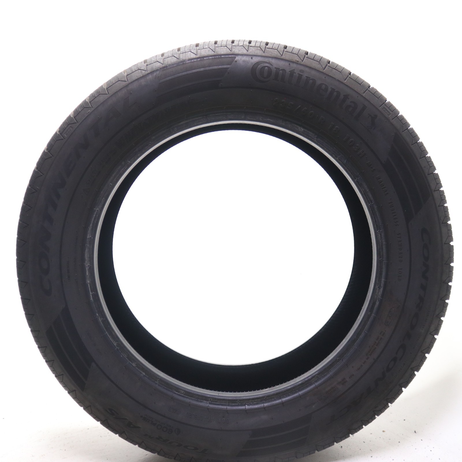 Set of 2 Used 235/60R18 Continental ControlContact Tour M A/S EV 103H – 9-10/32