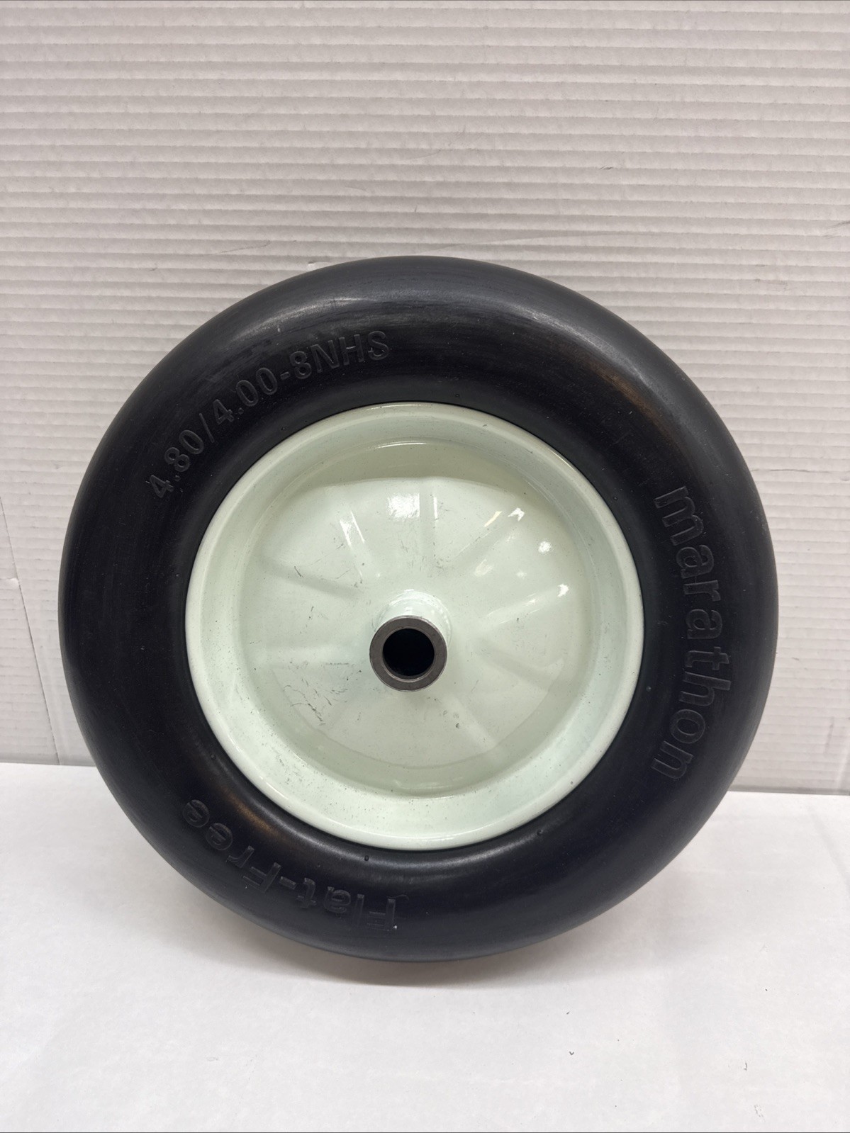 4.80/4.00-8NHS – Marathon Flat Free Tires – 6″ x 1″ Hub – NEW