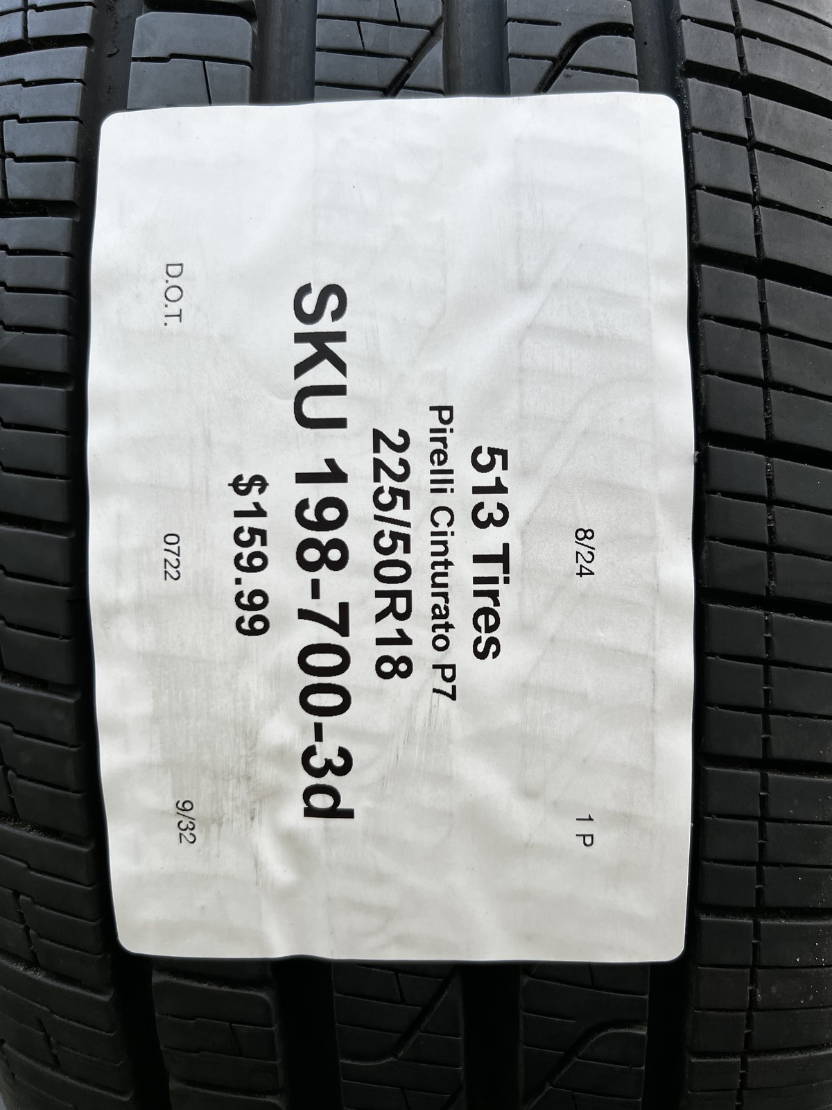 1 Tire Pirelli Cinturato P7 All Season ★ BMW 225/50R18 95V DOT.0722 9/32