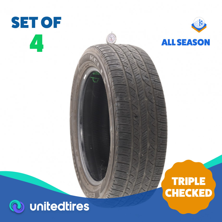 Set of (4) Used 235/55R20 Kelly Edge Touring A/S 102V – 6-6.5/32