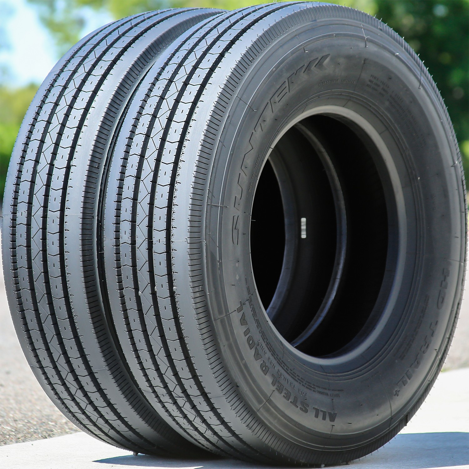 4 Tires Suntek HD Trail + All Steel ST 235/80R16 Load H 16 Ply Trailer