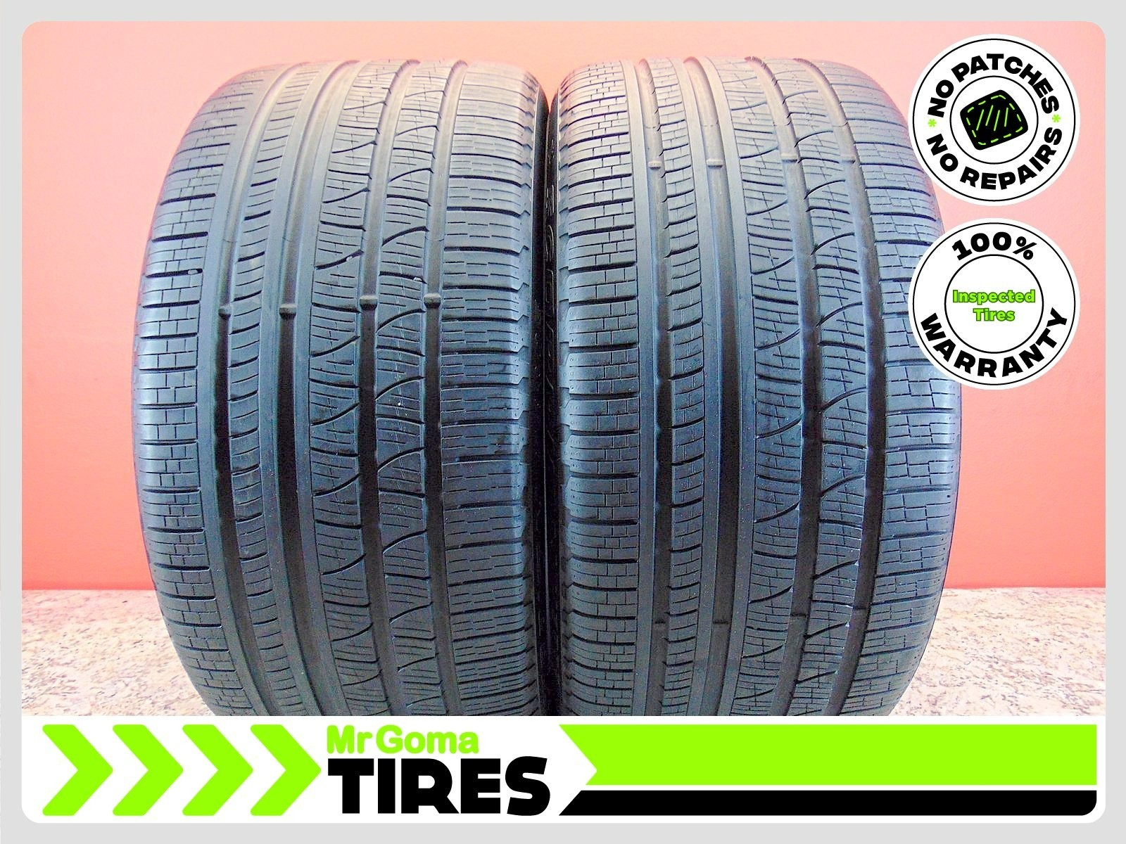 2 PIRELLI SCORPION VERDE AS ECOIMPACT XL 315/35R21 USED TIRES 78%LIFE NO PATCH