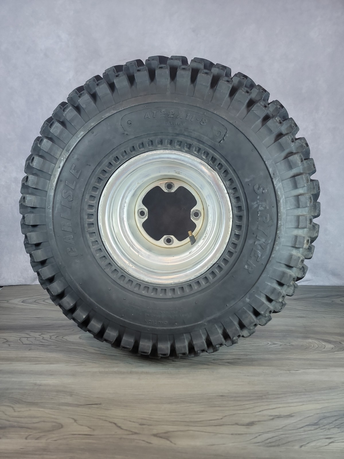 Carlisle Stryker AT22x11‑8 Tire & Rim | 22×11‑8 ATV Rear Wheel Used ATC 200X