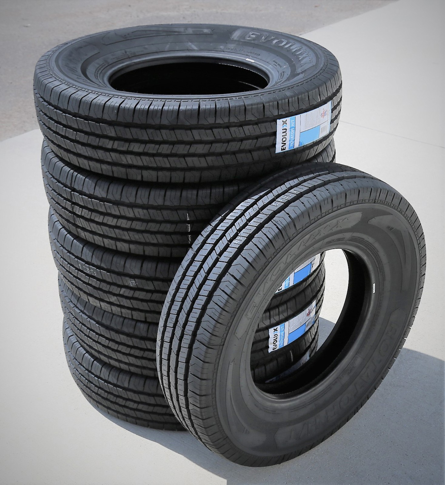 2 Tires Evoluxx Rotator H/T 195/75R16 Load D 8 Ply Van Commercial