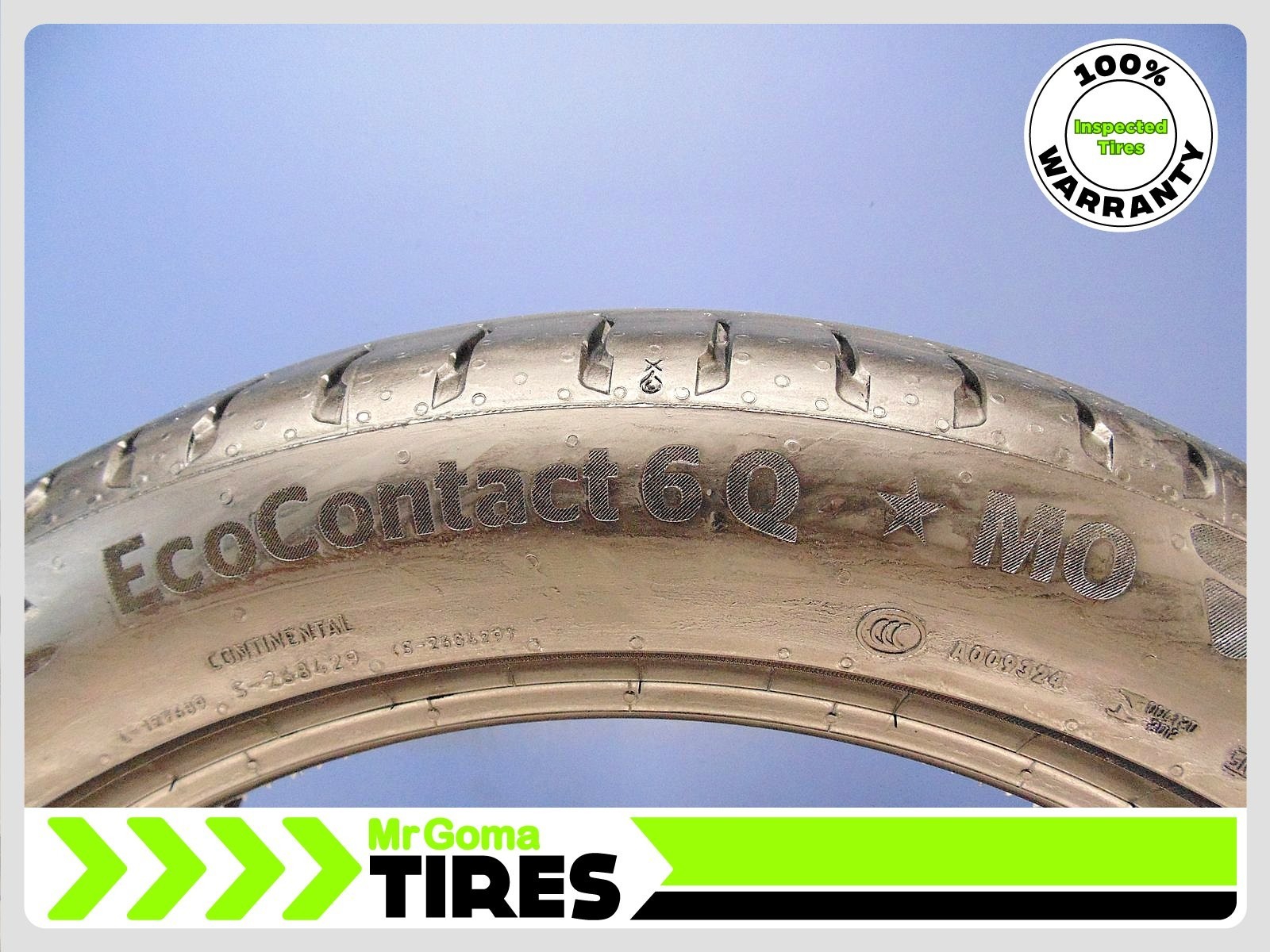 1 CONTINENTAL ECOCONTACT 6Q MO XL 245/45R19 USED TIRE 7.6/32 TREAD 102Y 2454519