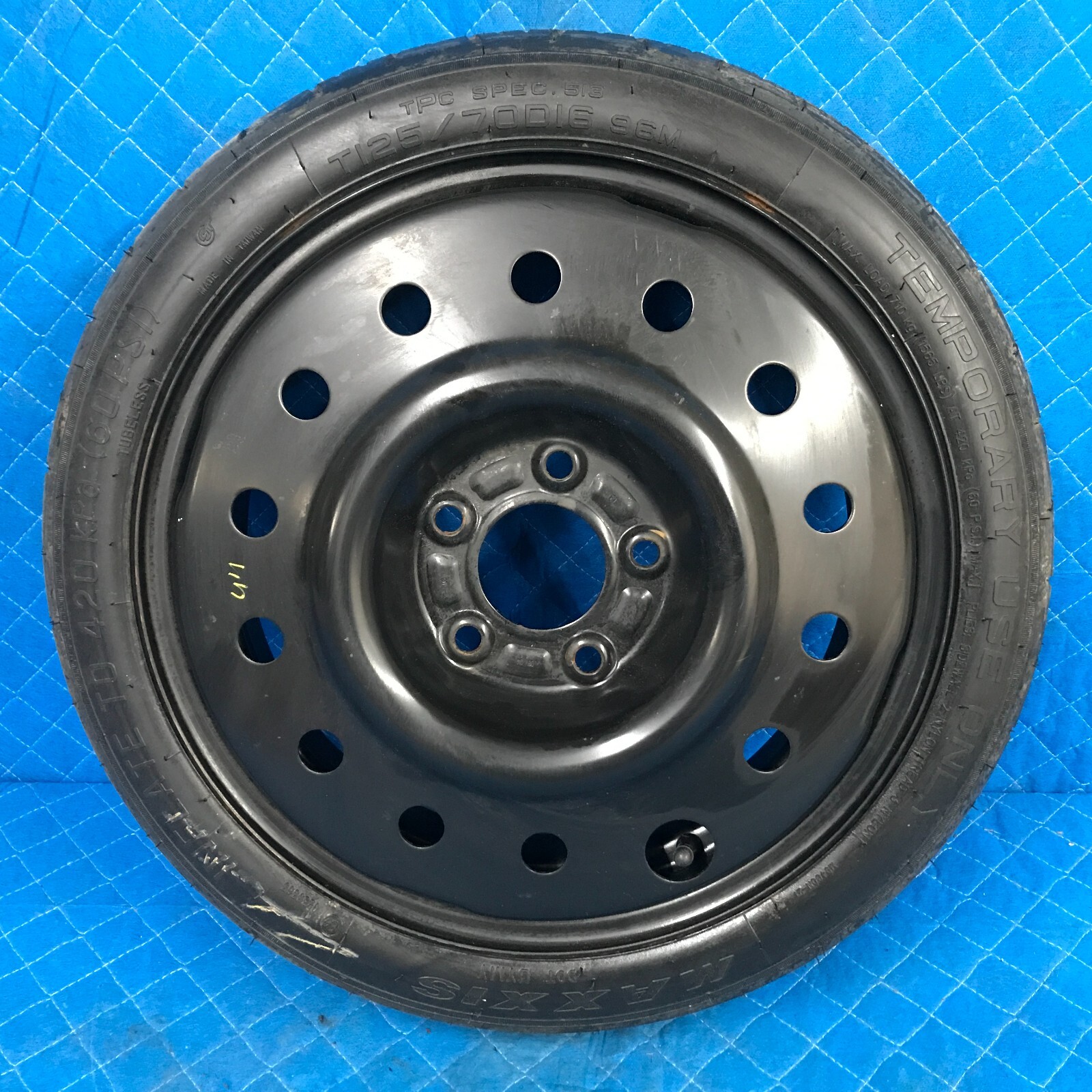 02-12 Chevrolet Chevy Impala Spare Tire Maxxis 125/70D16