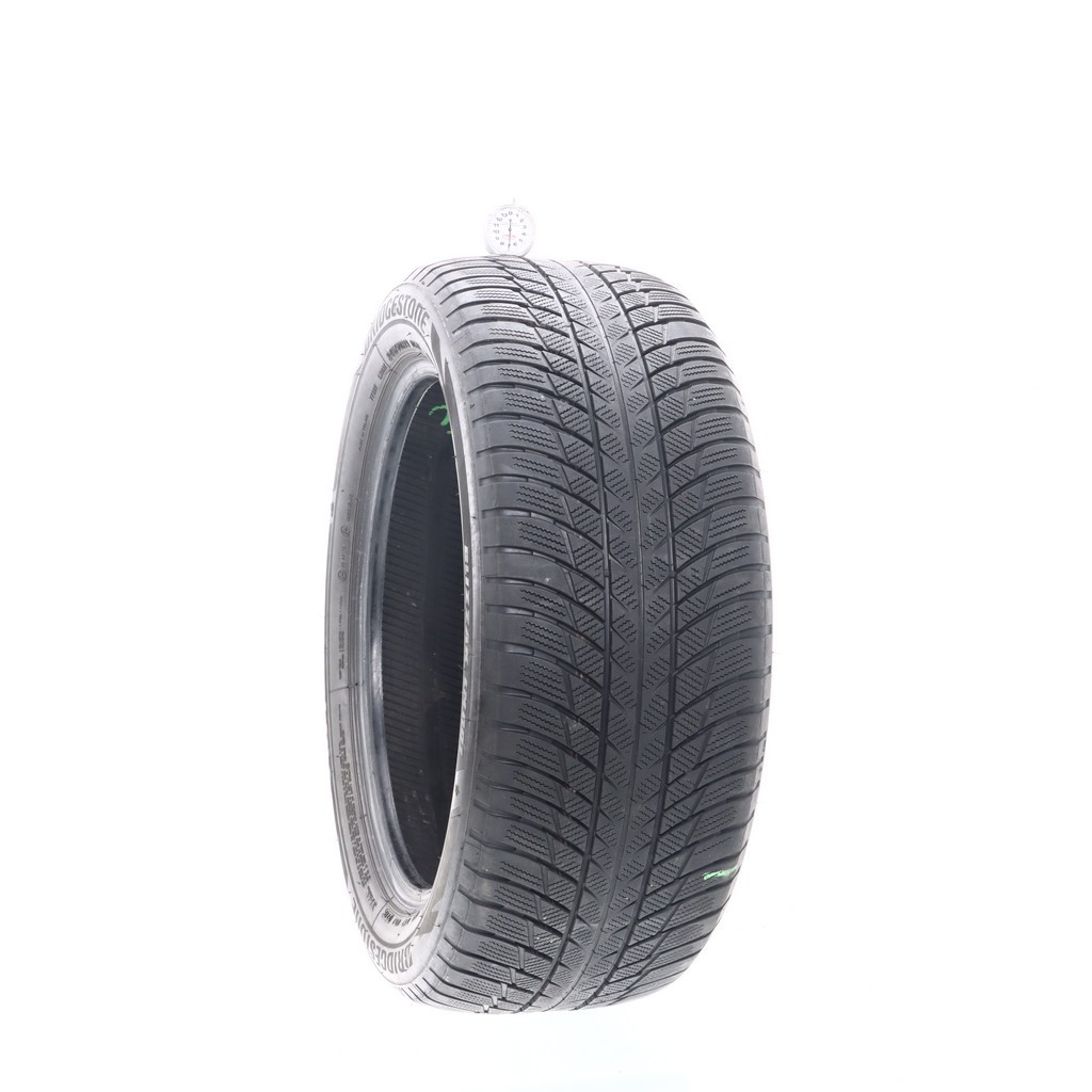 Set of (4) Used 245/50R19 Bridgestone Blizzak LM-001 RFT 105V – 6.5-7/32