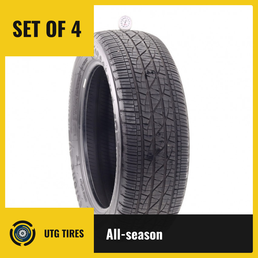 Set of (4) Used 225/55R19 Firestone Destination LE3 99H – 7.5-9.5/32
