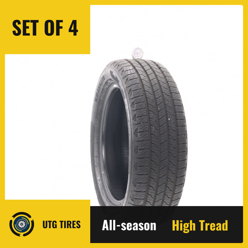 Set of (4) Used 225/55R19 Goodyear Wrangler Territory HT 103H – 10/32