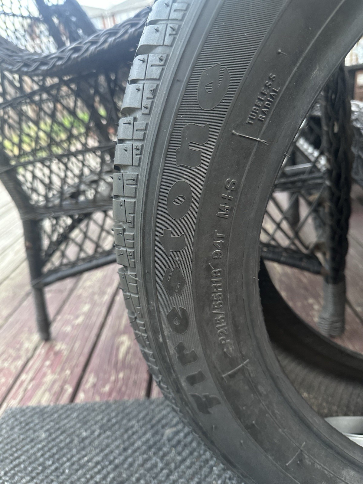 New 215/55R18 94T M+S Firestone Firehawk GTA