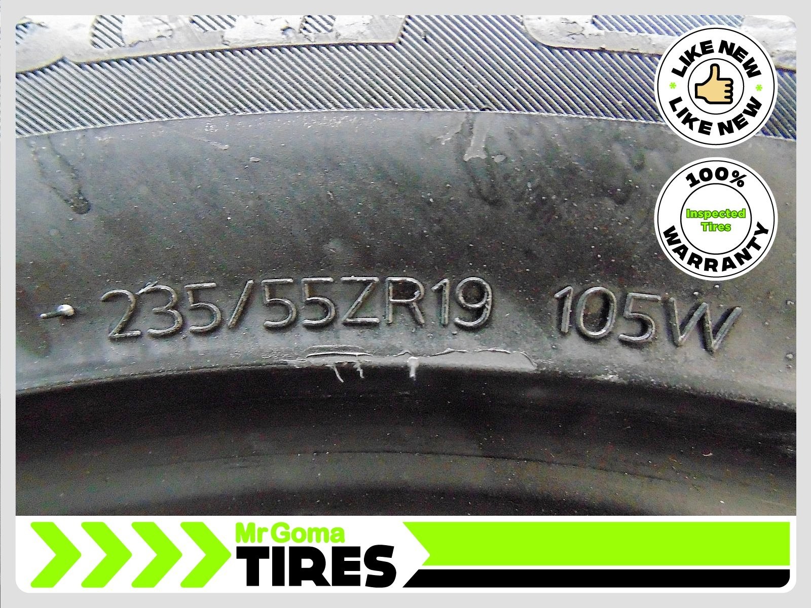 2 LAUFENN S FIT AS XL 235/55ZR19 USED TIRE 9.2/32 TREAD 105W LIKE NEW 2355519