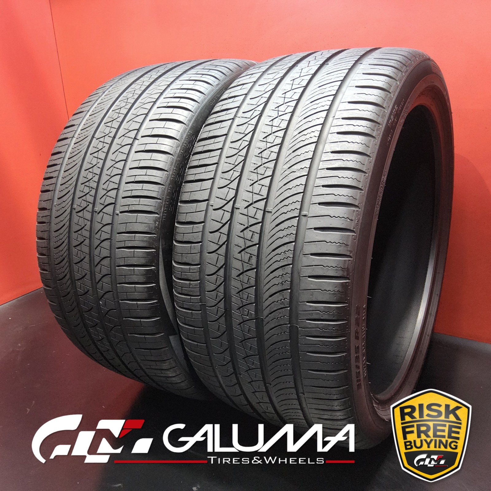 Set of 2 Tires LikeNEW Pirelli Scorpion Zero All season NC0 XL 315/35R22 #91198
