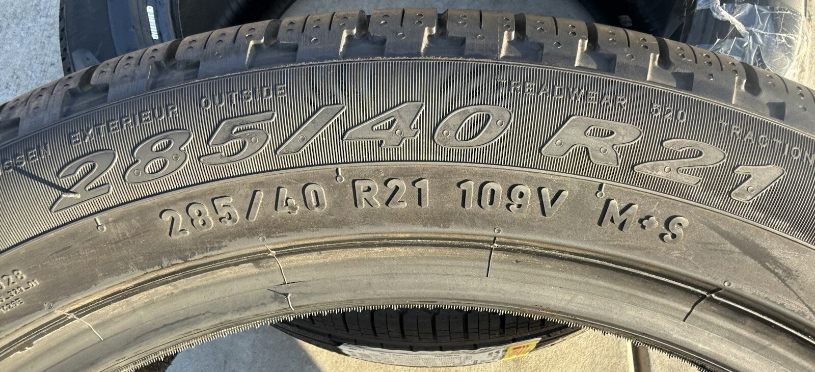 TWO BRAND NEW 285/40R21 109V Pirelli Scorpion Verde All Season A/S Porsche Tires