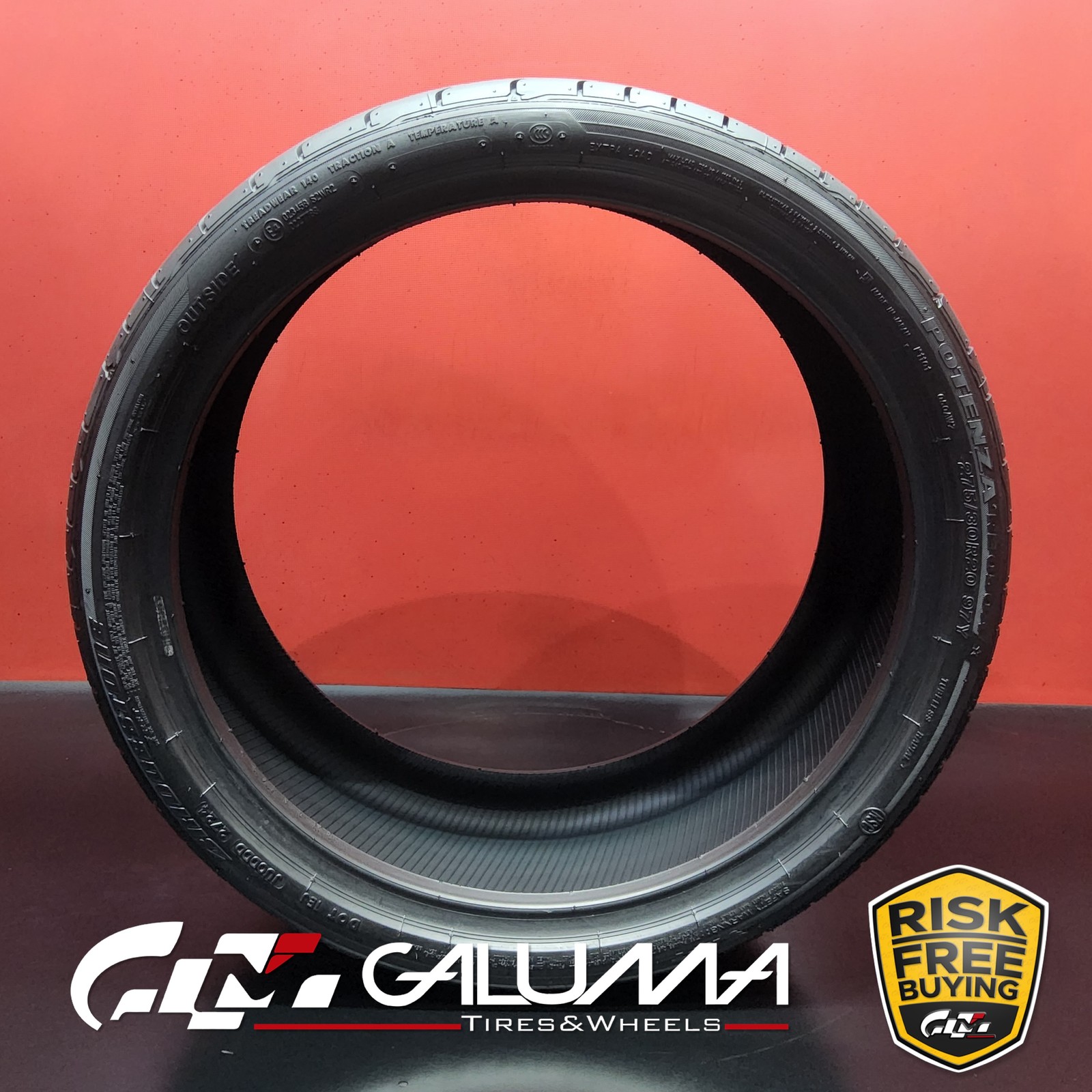 1 Tire LikeNEW Bridgestone Potenza RE050A RFT RunFlat 275/30R20 No Repairs 95699