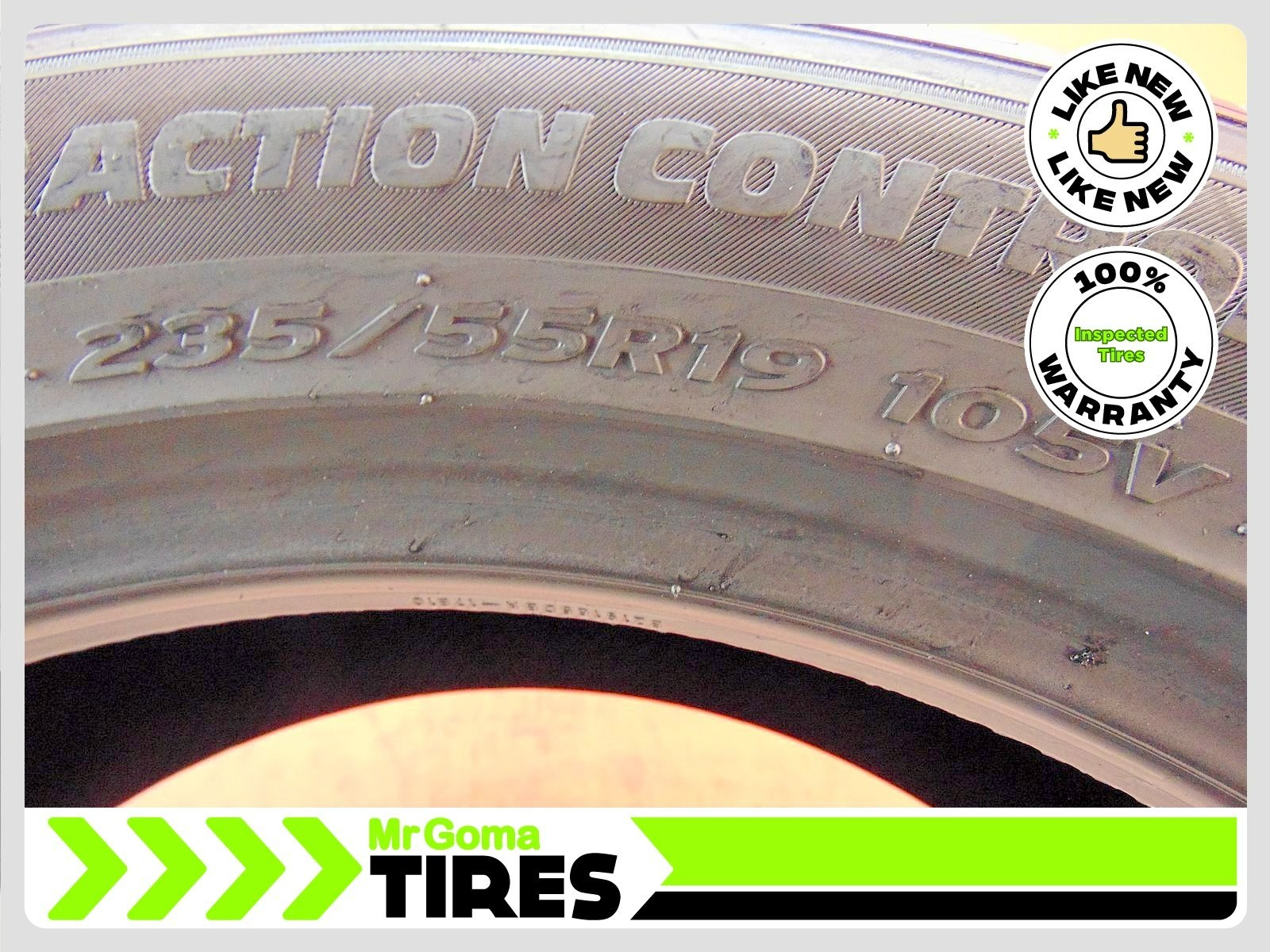 1 HANKOOK MAVIS TRACTION CONTROL XL 235/55R19 USED TIRE 105V 9.6/32 Tread