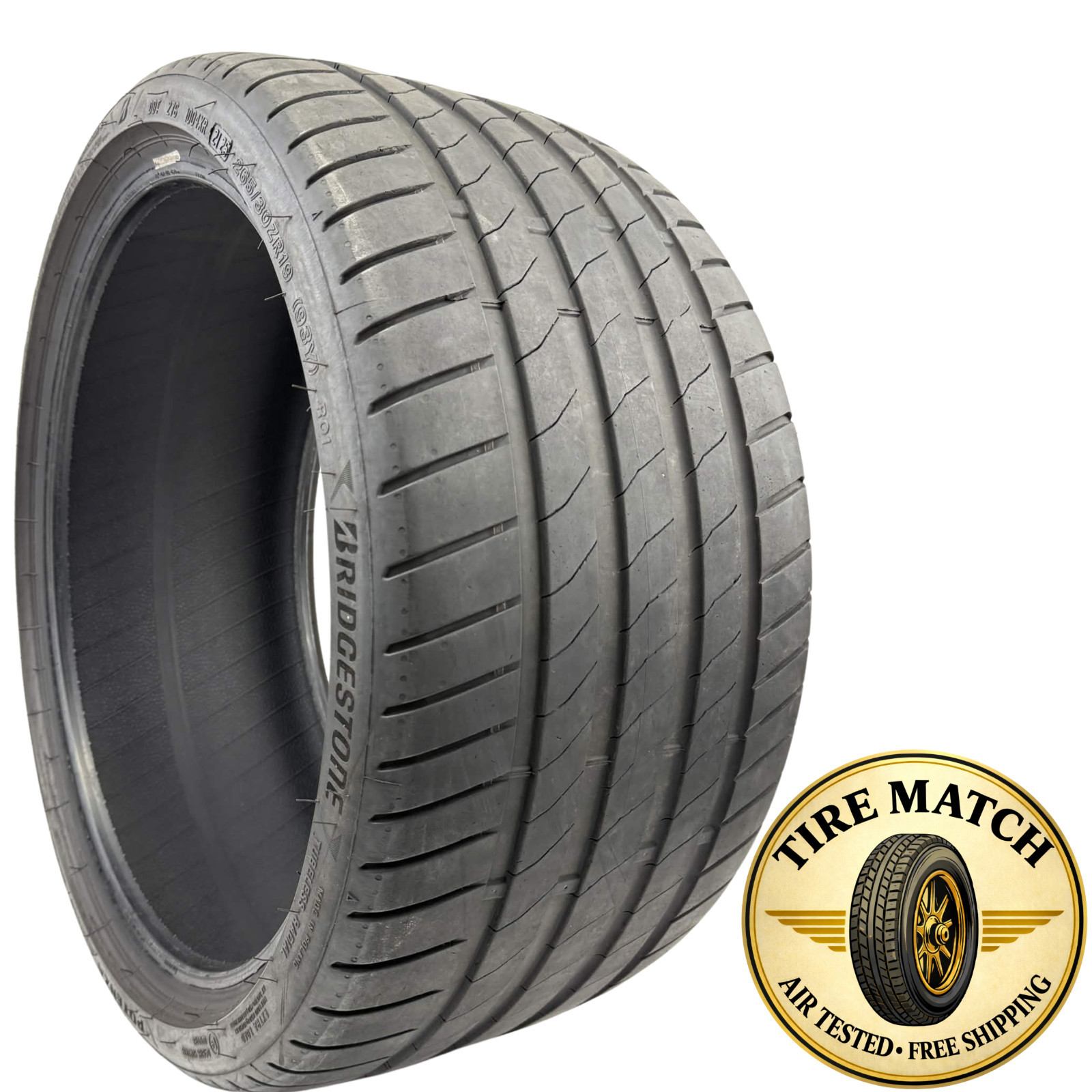 Used 265/30ZR19 Bridgestone Potenza Sport R01 Enliten 93Y 6/32 (DOT 25)