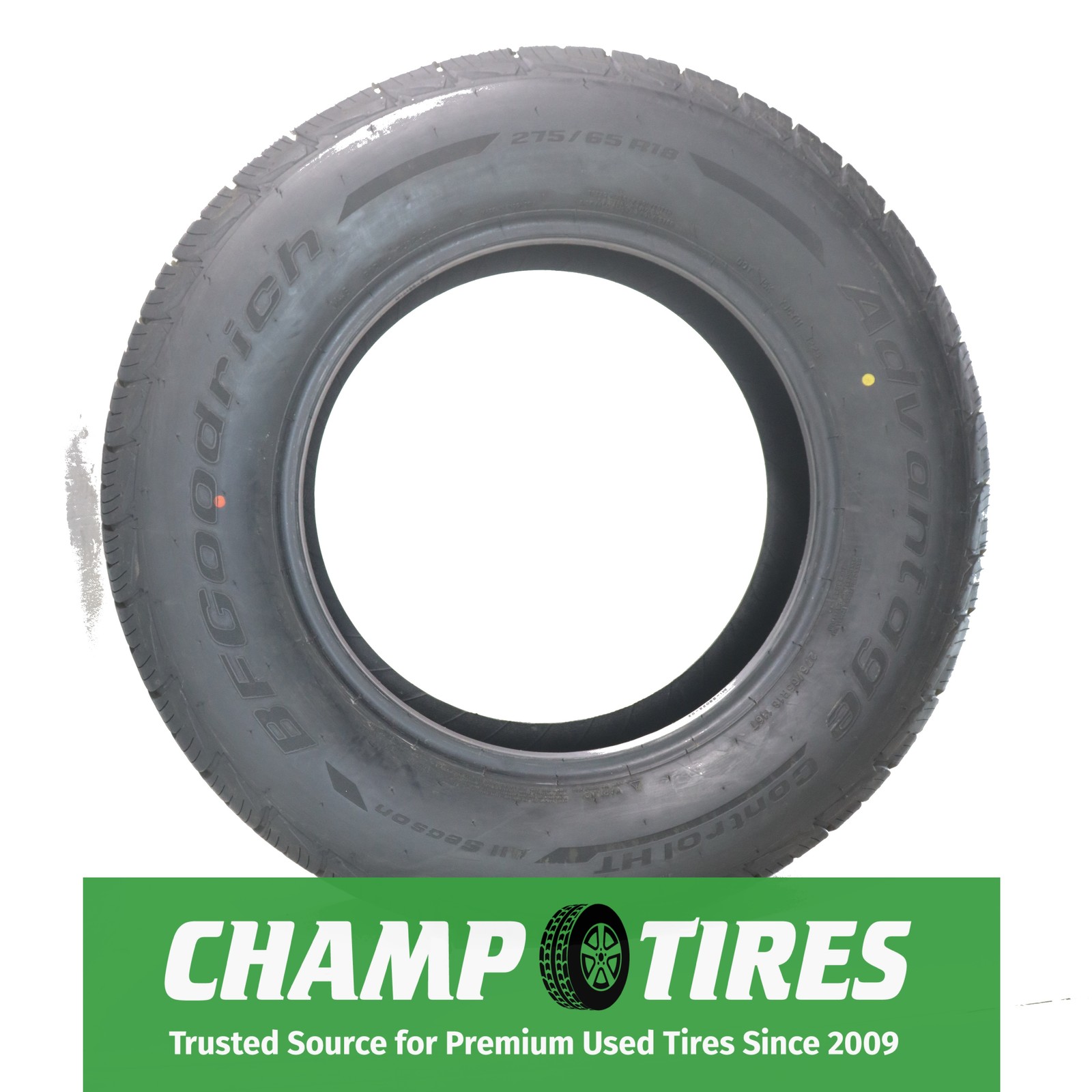 P275/65R18 BFGoodrich Advantage Control HT AS 116 T Used 11/32nds