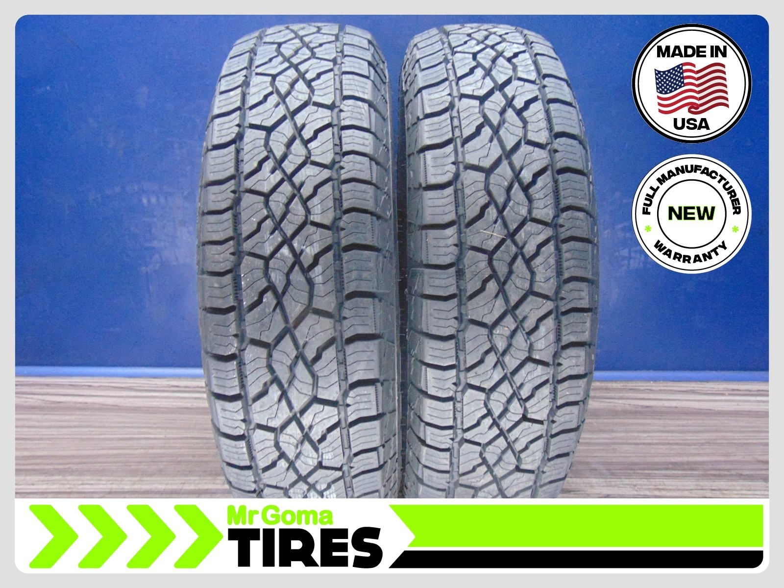 2 BRAND NEW 225/75R16 MASTERCRAFT COURSER TRAIL TIRES 104T 2257516