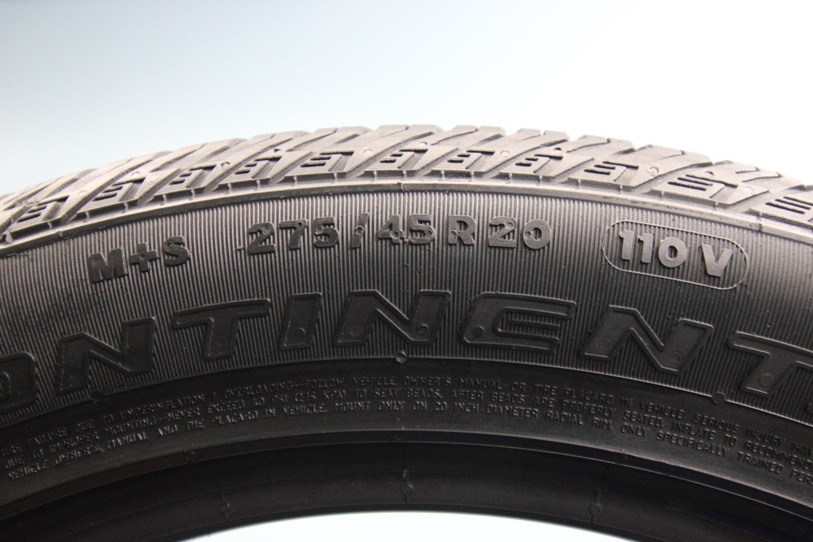 1 Used Continental CrossContact LX Sport NO 275/45R20 275/45/20 2754520 110V