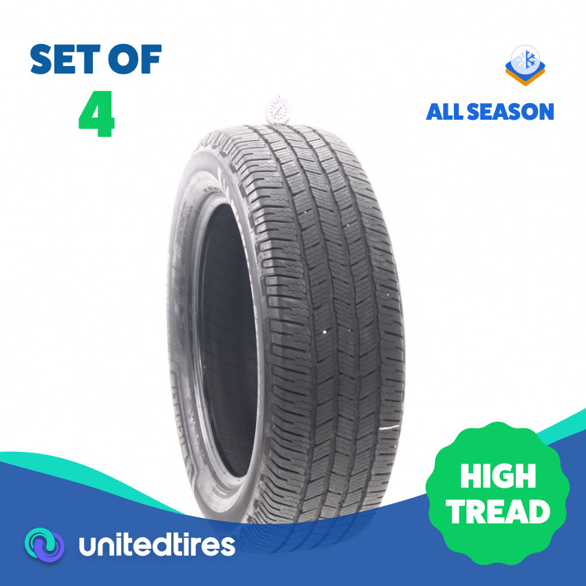 Set of (4) Used 245/60R20 Michelin Defender LTX M/S 2 111H – 8.5-10/32