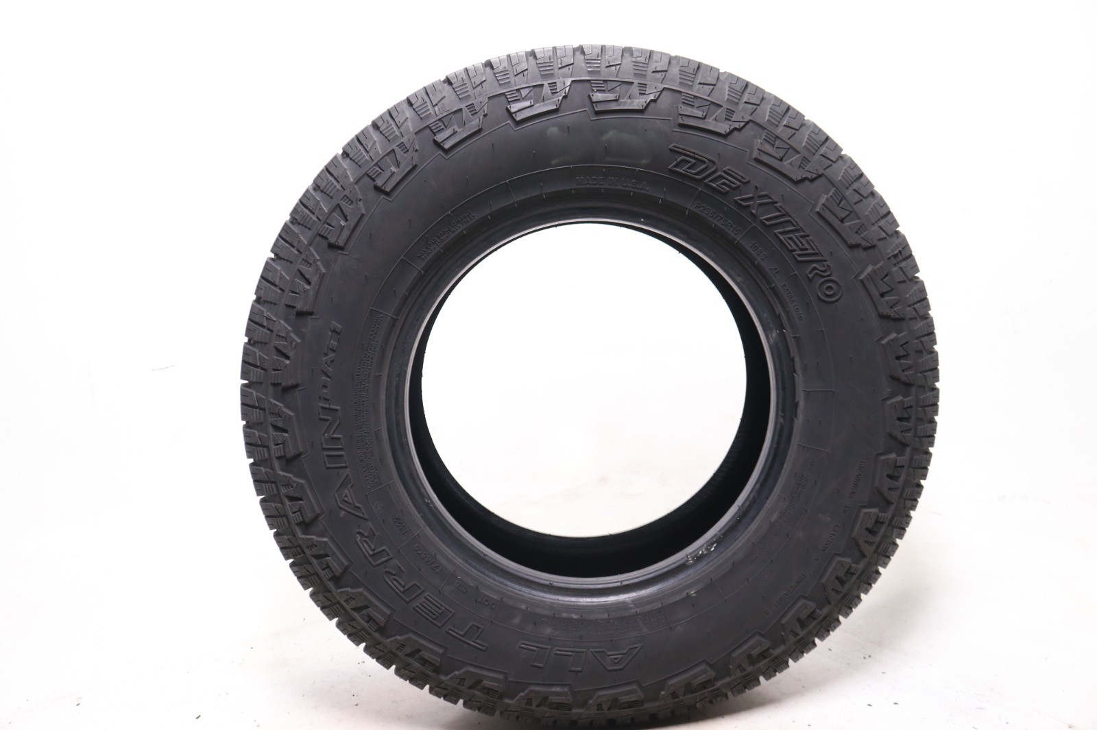 Set of 2 Used 235/75R15 Dextero All Terrain DAT1 – 108S – 8.5-9.5/32