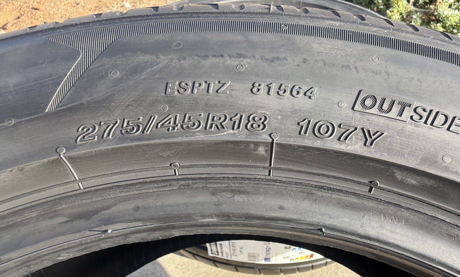 TWO BRAND NEW 275/45R18 Bridgestone Potenza Sport Tires Like Michelin Pilot 4S!