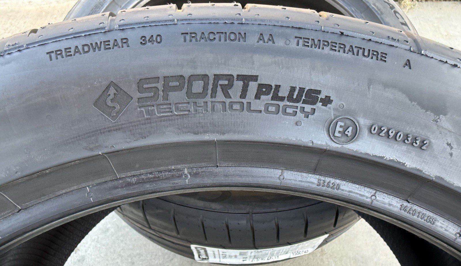 TWO BRAND NEW 275/40ZR19 Continental ExtremeContact Sport Like Michelin Sport 4S