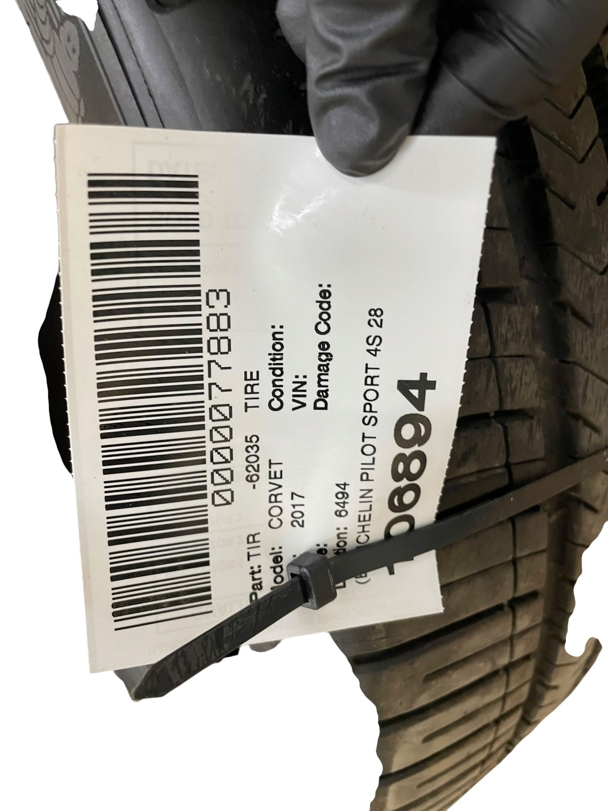 (B) MICHELIN PILOT SPORT ALL SEASON 4 285/30ZR20 95Y DOT 0925 7-7.5/32NDS OEM