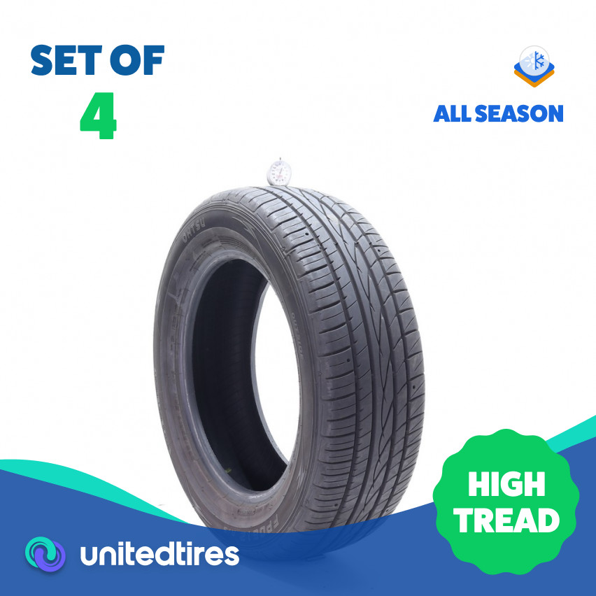 Set of (4) Used 225/60R17 Ohtsu FP0612 A/S 99H – 8-8.5/32