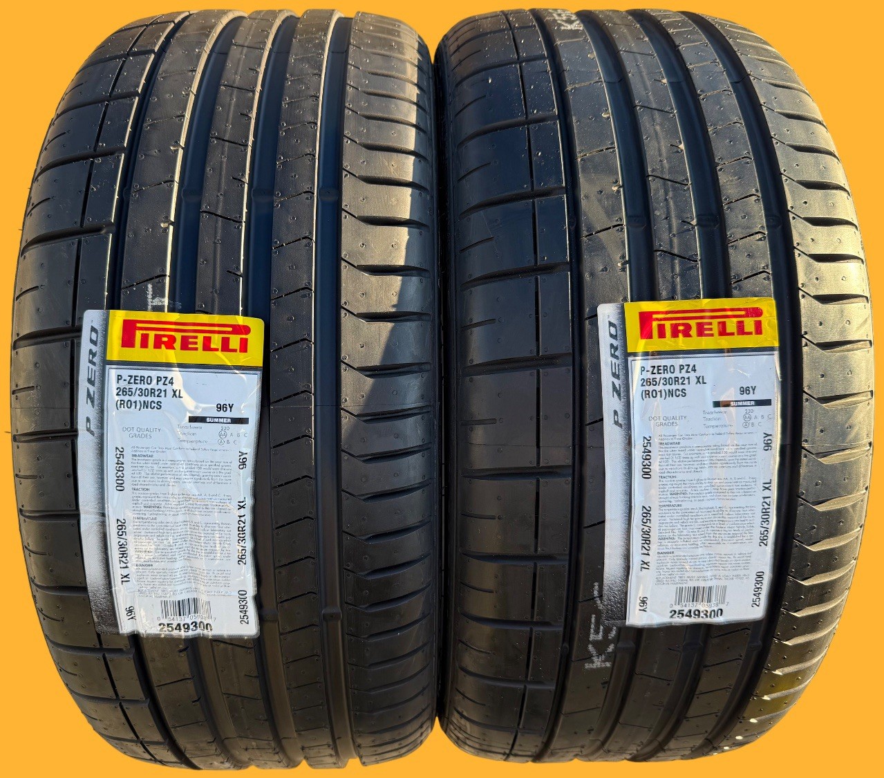 TWO BRAND NEW 265/30R21 96Y Pirelli P Zero PZ4 Sport Noise Canceling PNCS Tires