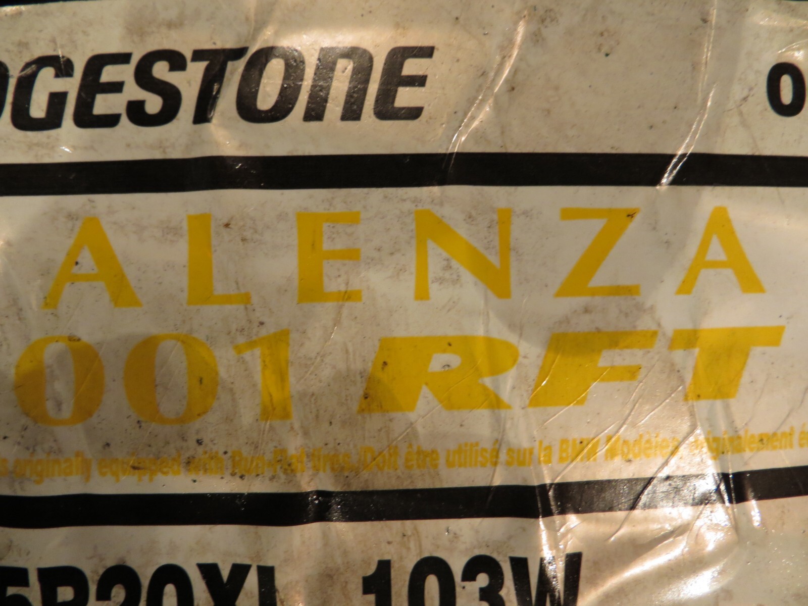 NEW 1 ONE BRIDGESTONE ALENZA 001 RFT 004-749 245/45R20 XL 103W 245 45 20 3155
