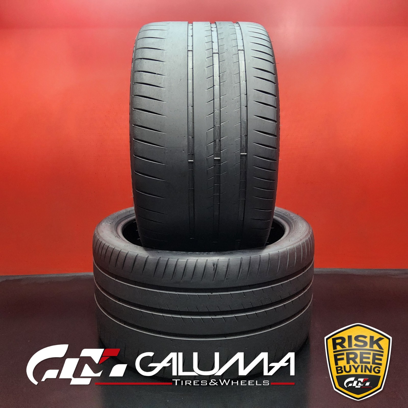 Set of 2 Tires LikeNEW Michelin Pilot Sport Cup 2 325/30ZR21 No Repairs #94400