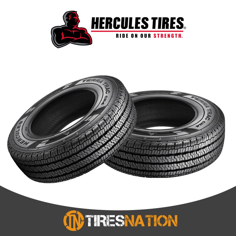 (1) New Hercules TERRA TRAC CH4 LT245/75R17/10 121/118S Tires