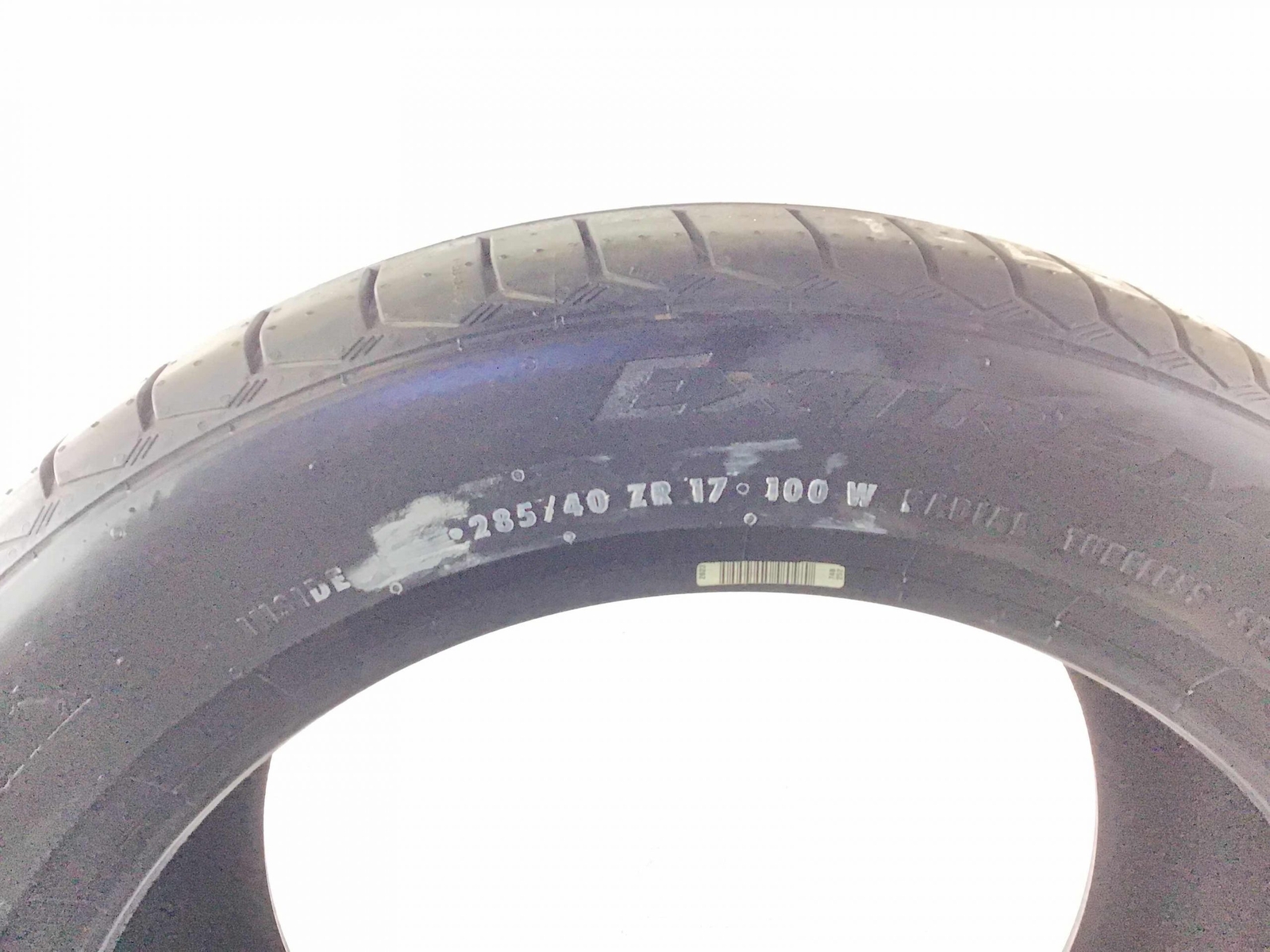 P285/40R17 Continental ExtremeContact Sport 100 W Used 8/32nds