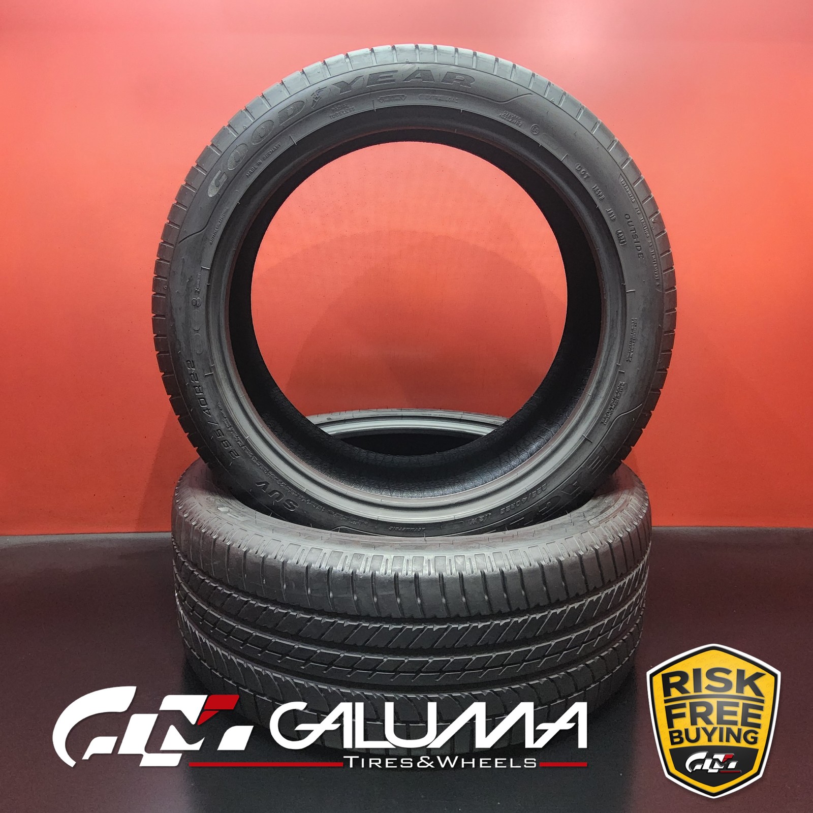 Set of 2 Tires LikeNEW Goodyear Eagle F1 Asymmetric SUV MO1 XL 295/40R22 #96031