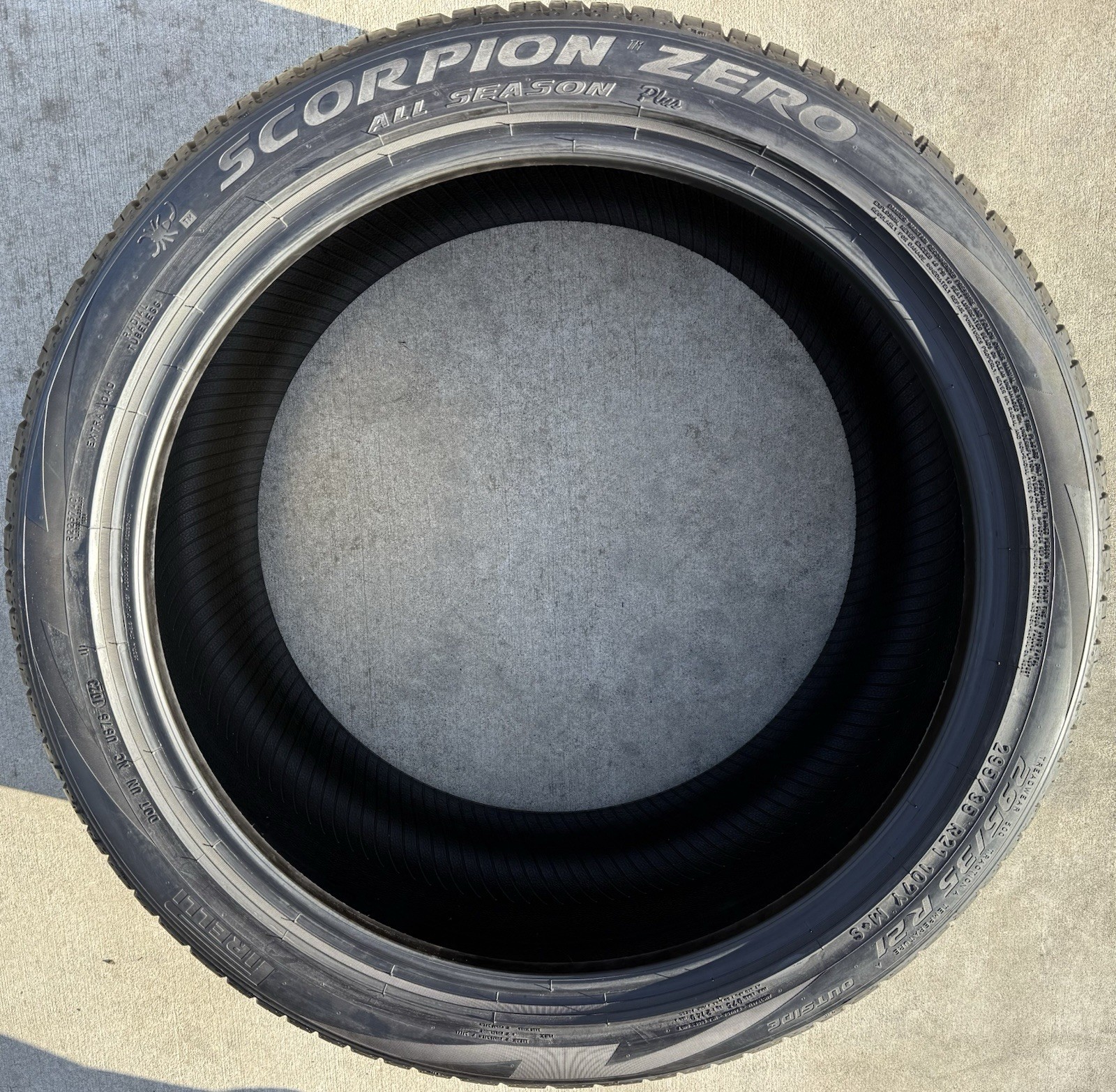 Set of TWO BRAND NEW 295/35R21 Pirelli Scorpion Zero AS + Plus All Season Tires