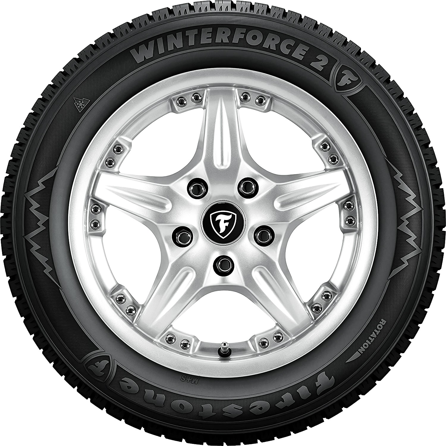 2 Tires Firestone Winterforce 2 225/60R18 100S Snow Winter TakeOff