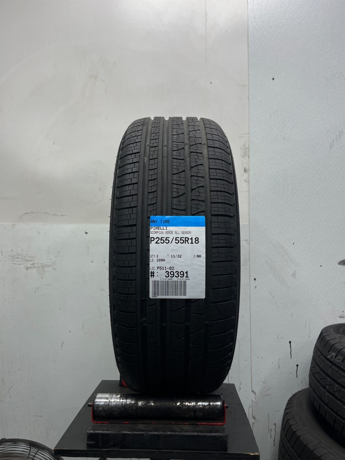 1 Used P255/55R18 Pirelli Scorpion Verde All Season 109 H – 11/32
