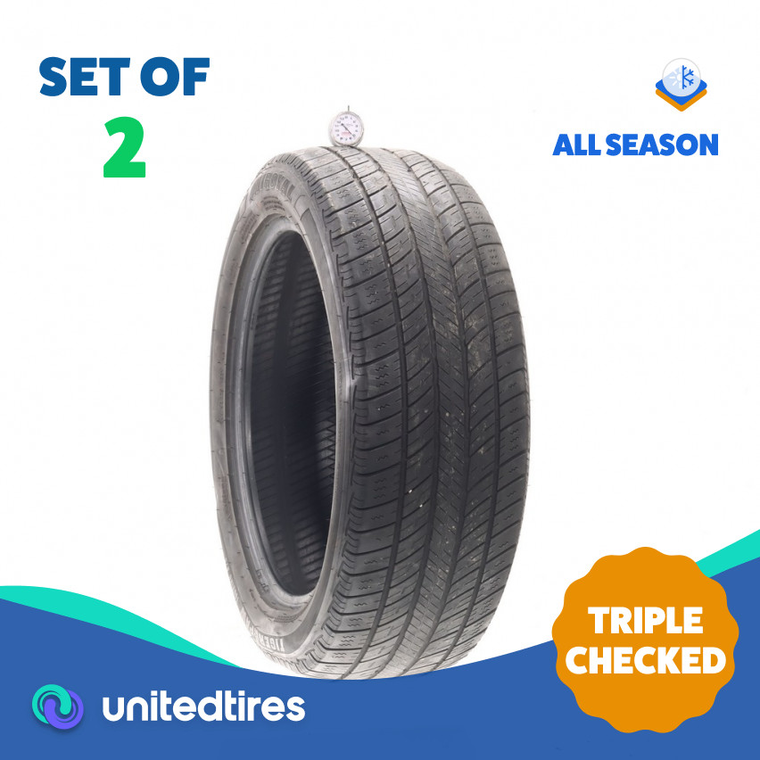 Set of (2) Used 245/50R20 Uniroyal Tiger Paw Touring A/S 102V – 5/32