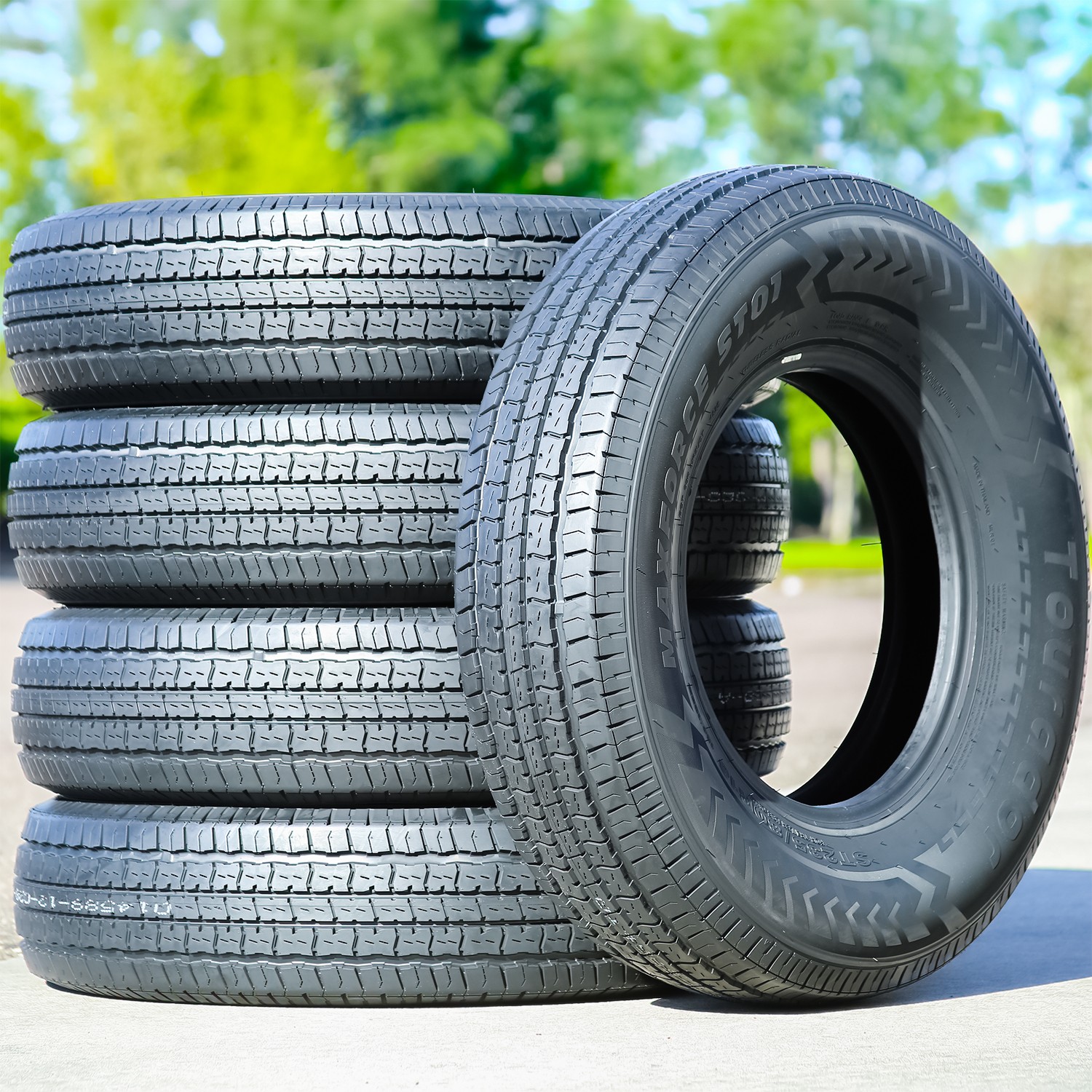 2 Tires Tourador MaxForce ST01 Semi-Steel ST 205/75R14 Load D 8 Ply Trailer