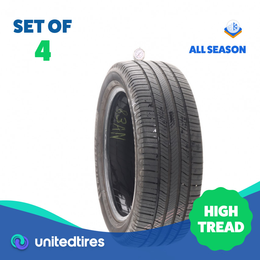Set of (4) Used 235/55R20 Michelin Defender 2 102H – 8.5-9.5/32