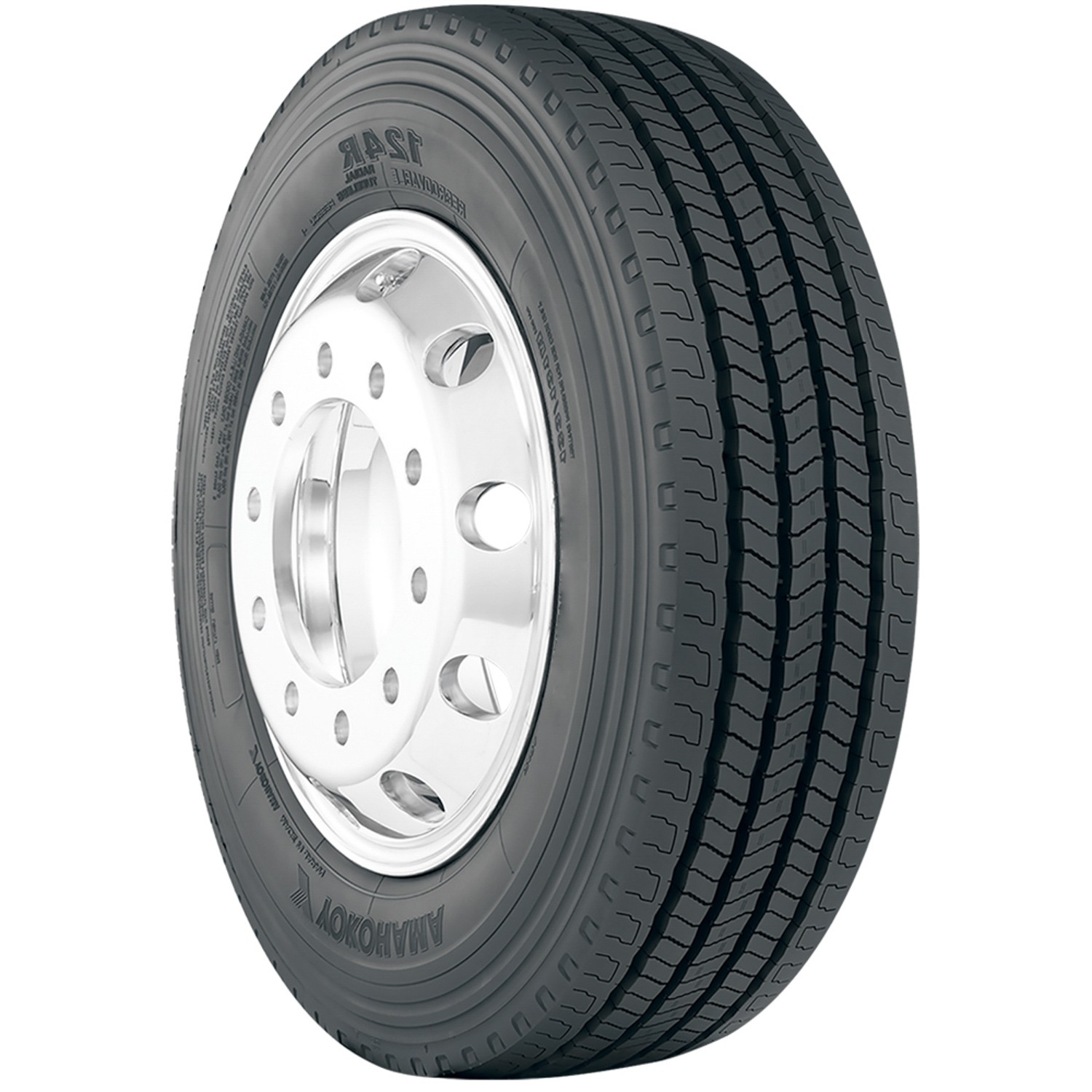 Tire 255/70R22.5 Yokohama 124R All Position Commercial Load H 16 Ply
