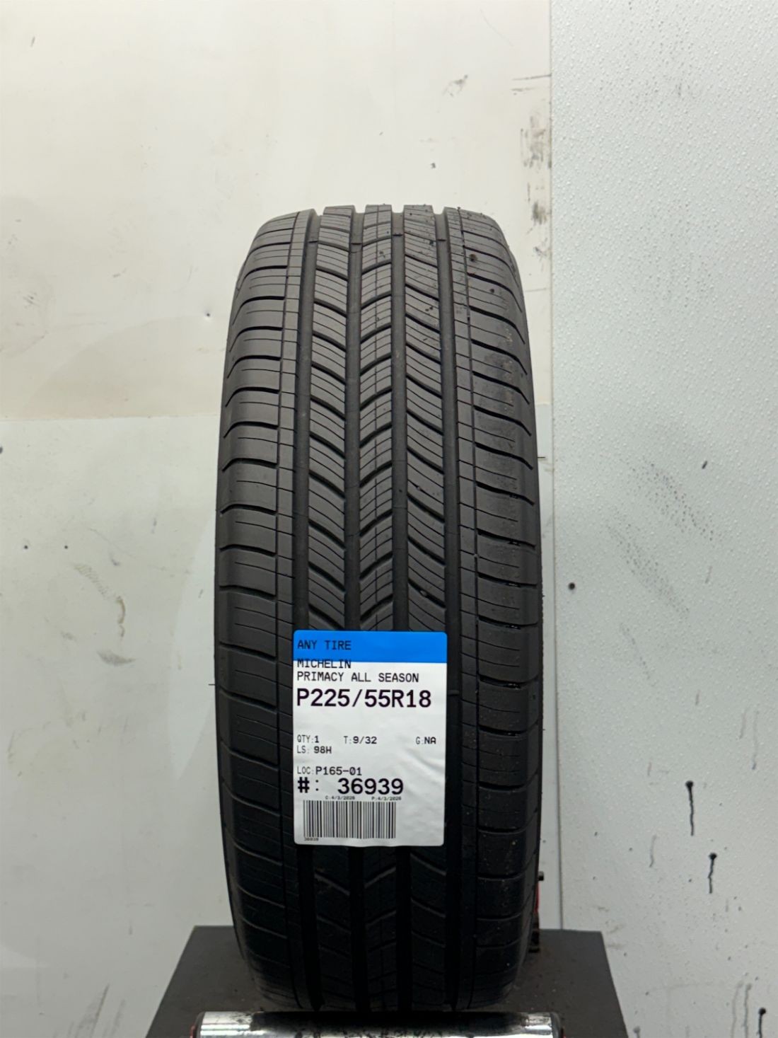 1 Used P225/55R18 Michelin Primacy All Season 98 H – 9/32