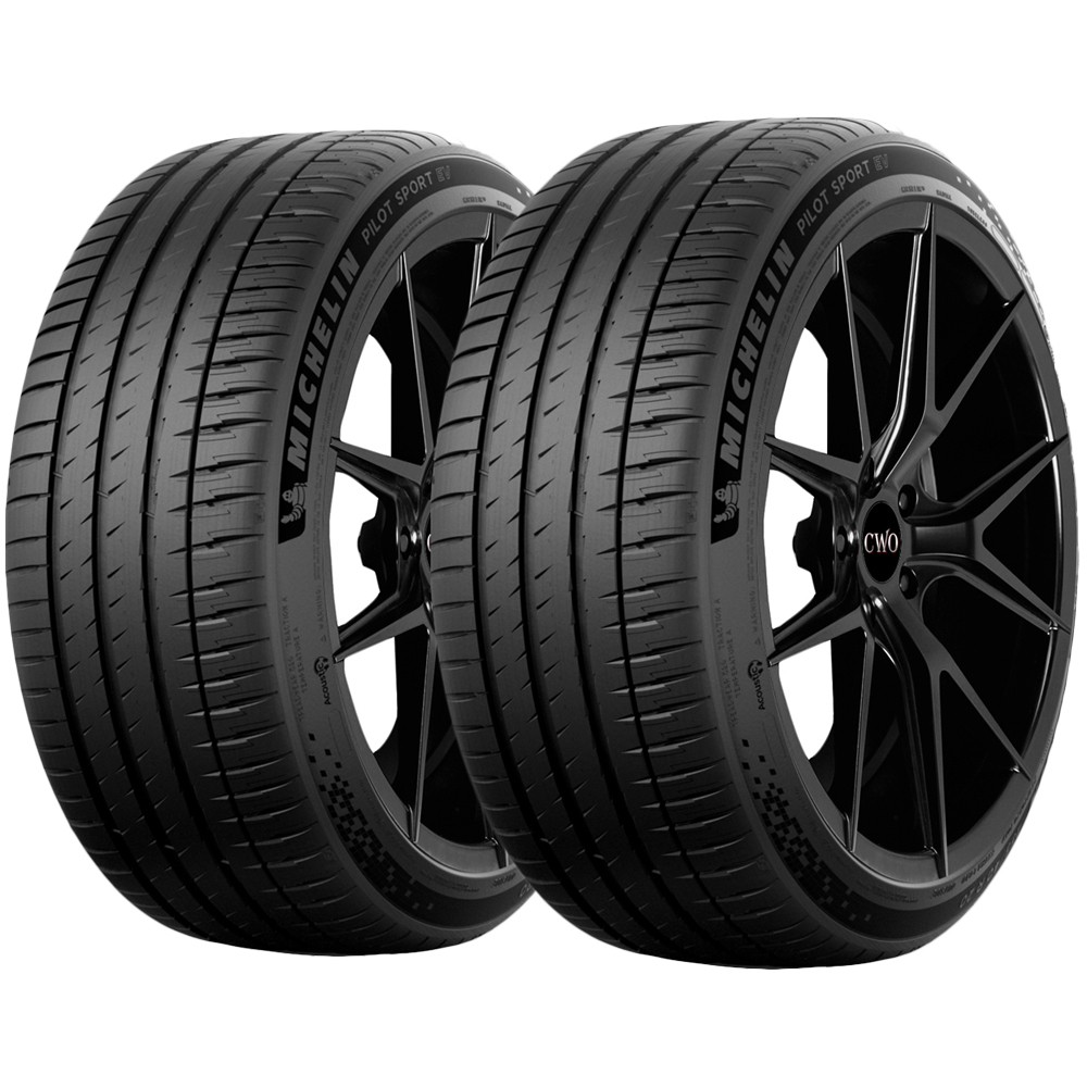 (QTY 2) 235/40ZR20 Michelin Pilot Sport EV 96Y XL Black Wall Tires