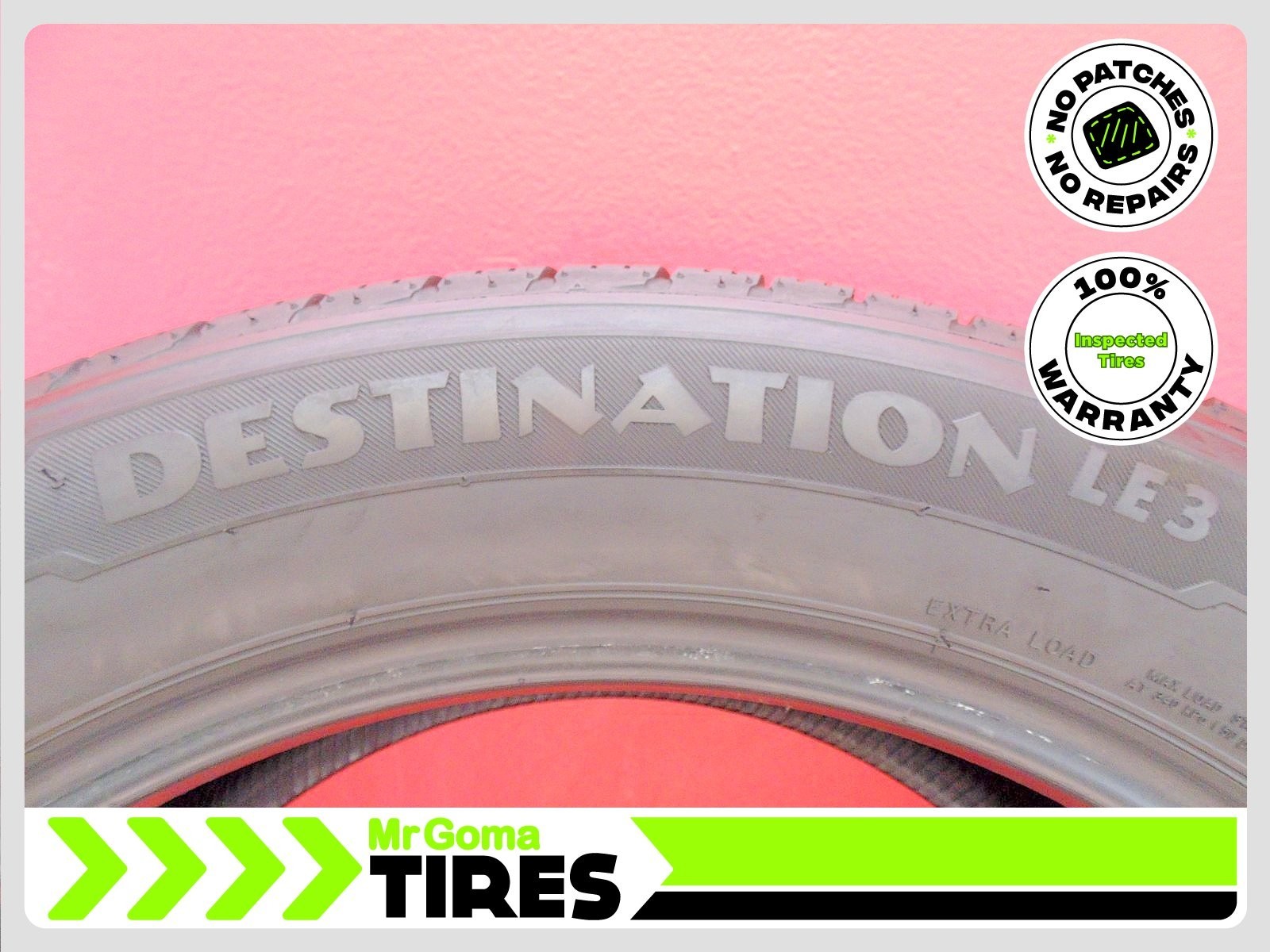 1 FIRESTONE DESTINATION LE3 XL 255/50R19 USED TIRE 7.3/32 TREAD 107H 2555019