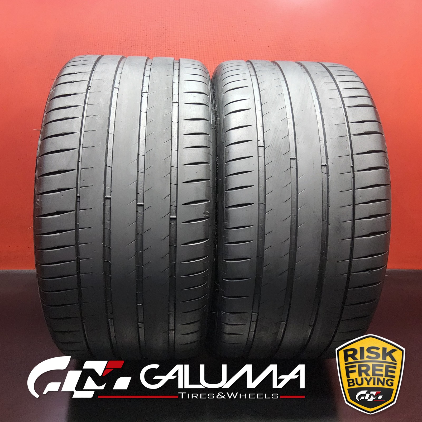 Set of 2 Tires LikeNEW Michelin Pilot Sport 4S ★ XL 315/30ZR22 No Repairs #96293
